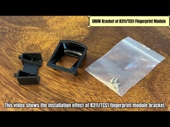 Compact Black Fingerprint Module Brackets Ringan Disesuaikan
