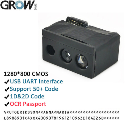 Tumbuh GM69PRO-S 1280*800CMOS OCR/1D/2D Barcode Scanner Module Dukungan Ocr Passport Code
