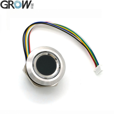 Tumbuh R503 Baru Lingkaran Bulat RGB Ring Indikator LED Kontrol DC3.3V Kapasitif Fingerprint Module Sensor Scanner
