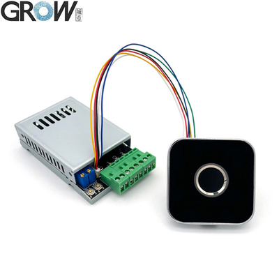 GROW K220+R502-AW Dua Relay DC10-24V Output Dengan Administrator / User Fingerprint Access Control Board 0.5s-60s Self-locking
