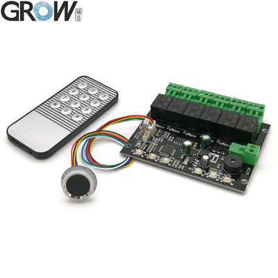 GROW K219-A+R502-A DC12V 6 Relay Infrared Remote Control Board Programmable Time Relay Sidik jari