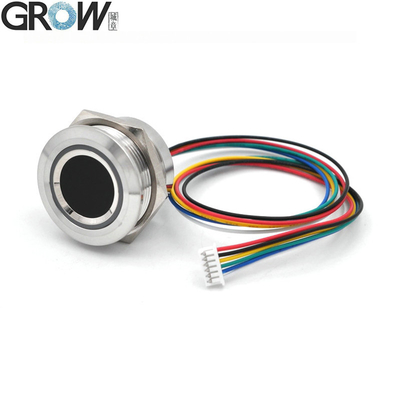 Tumbuh R503-5V RGB LED DC5V UART Antarmuka MX1.25-6Pin Waterproof Capacitive Modul Sensor Pemindai Sensor untuk Arduino Android