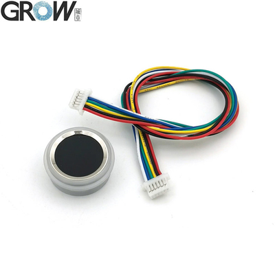 GROW R502-F RGB LED Waterproof Small DC3.3V Diameter 21.5mm SH1.0-6pin Kapasitif Bulat LED Fingerprint Module Sensor Scanner