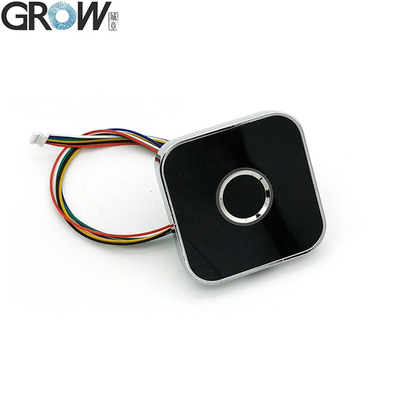 GROW R502-AW Modul Sensor Pemindai Sidik Jari Kapasitif LED Kontrol DC3.3V Cincin Bulat Paduan Seng